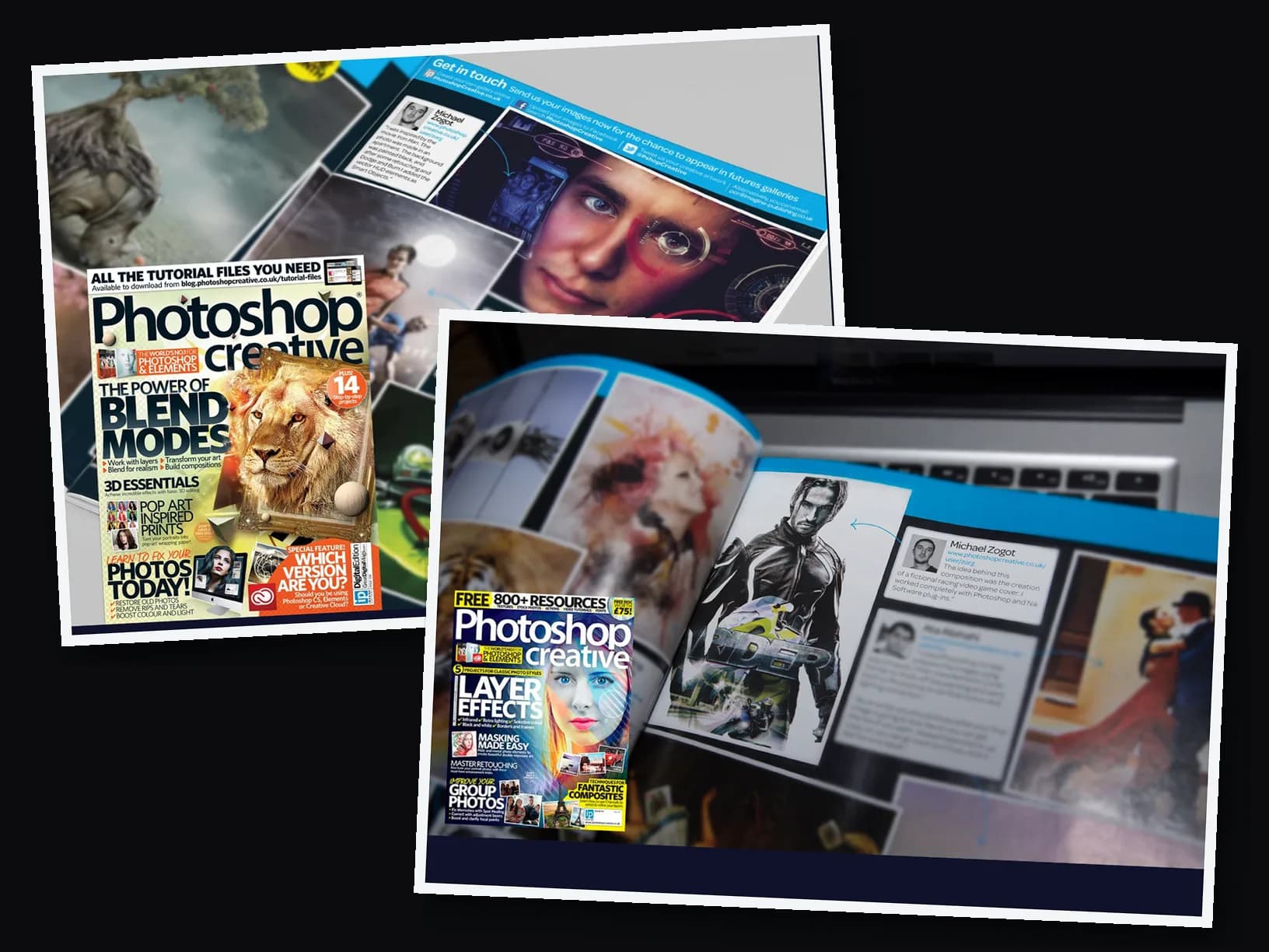 Zwei Veröffentlichungen im Magazin „Photoshop Creative“