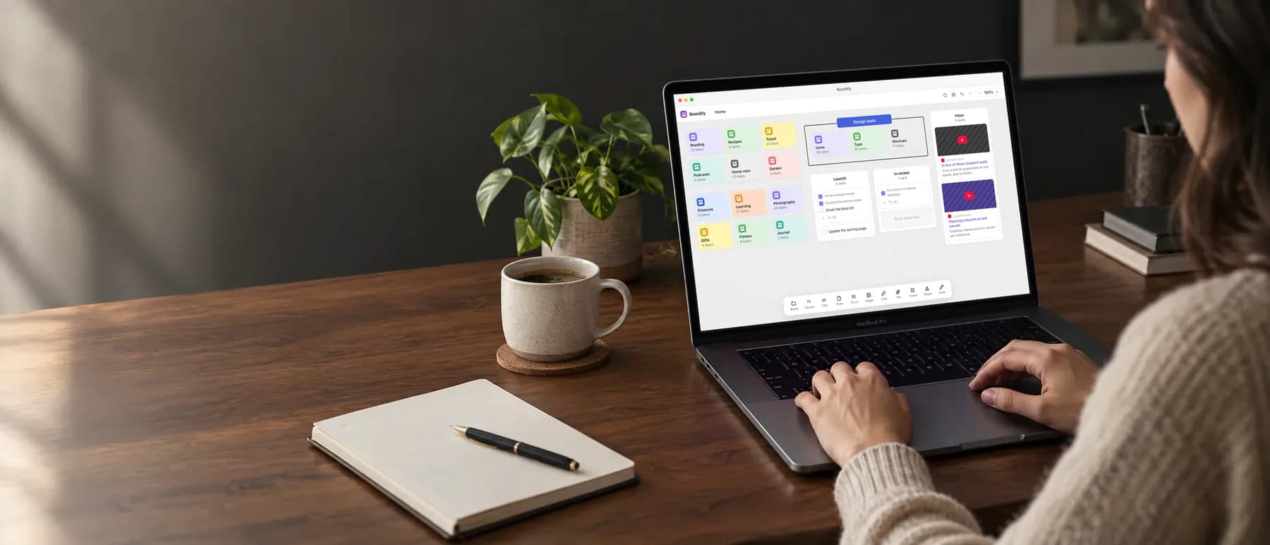 Boardify auf dem MacBook im Arbeitsalltag