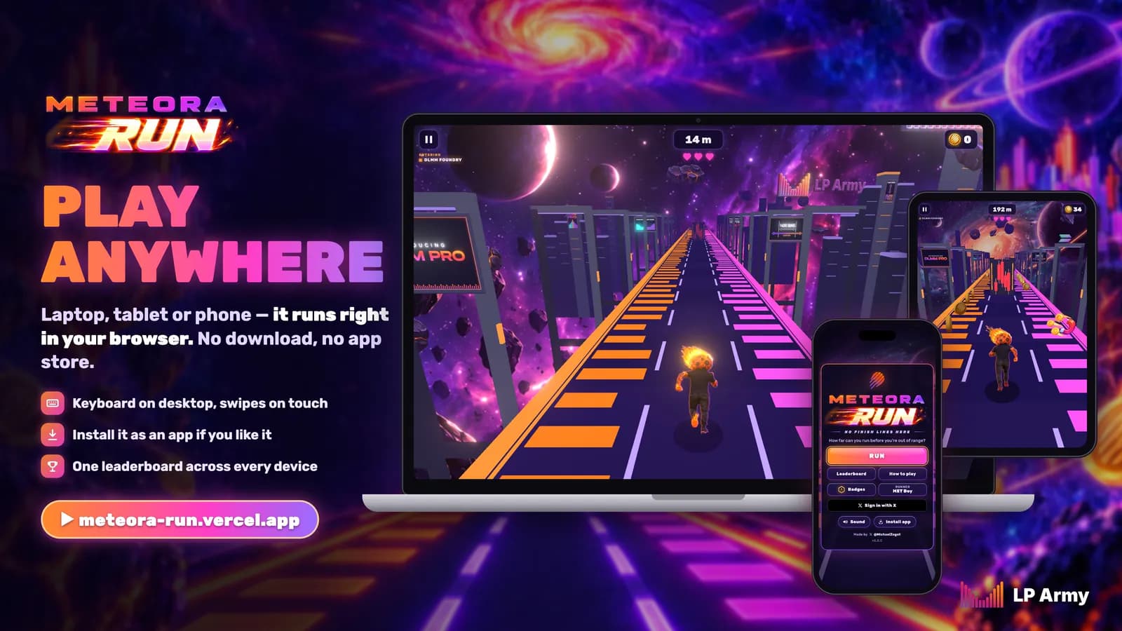 Überall spielbar: Laptop, Tablet und Smartphone, auch als App